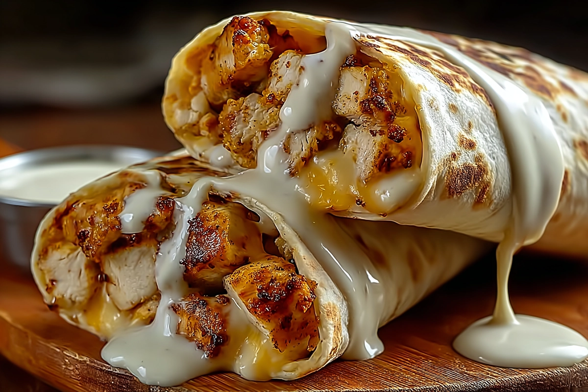 Cheesy Garlic Chicken Wraps: A Melty Dinner You’ll Fall in Love With 4 Cheesy Garlic Chicken Wrap