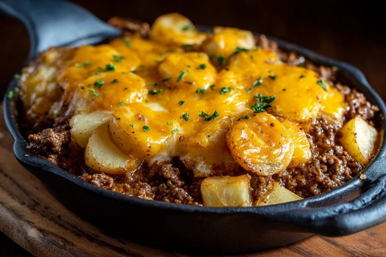 Cheesy Ground Beef and Potatoes