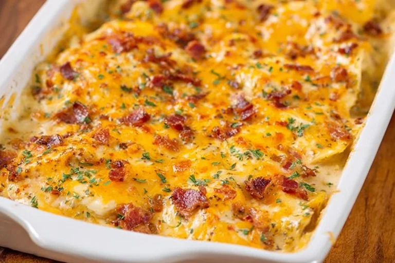 Crack Chicken Pierogi Casserole
