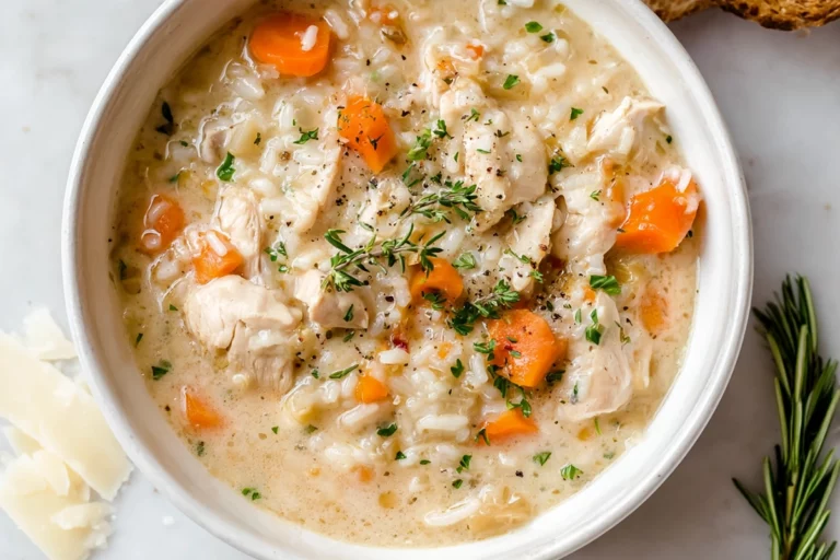 creamy chicken and rice soup