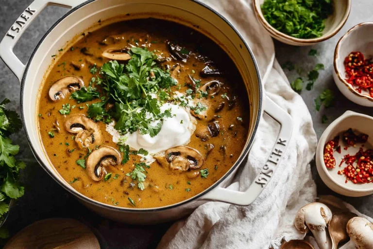 Creamy Hungarian Mushroom Soup