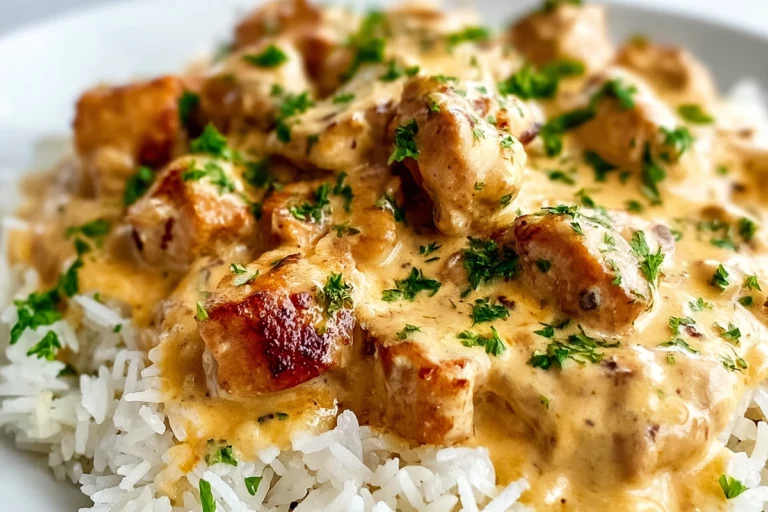 Creamy Smothered Chicken and Rice