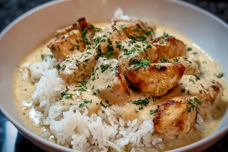 Creamy Smothered Chicken and Rice