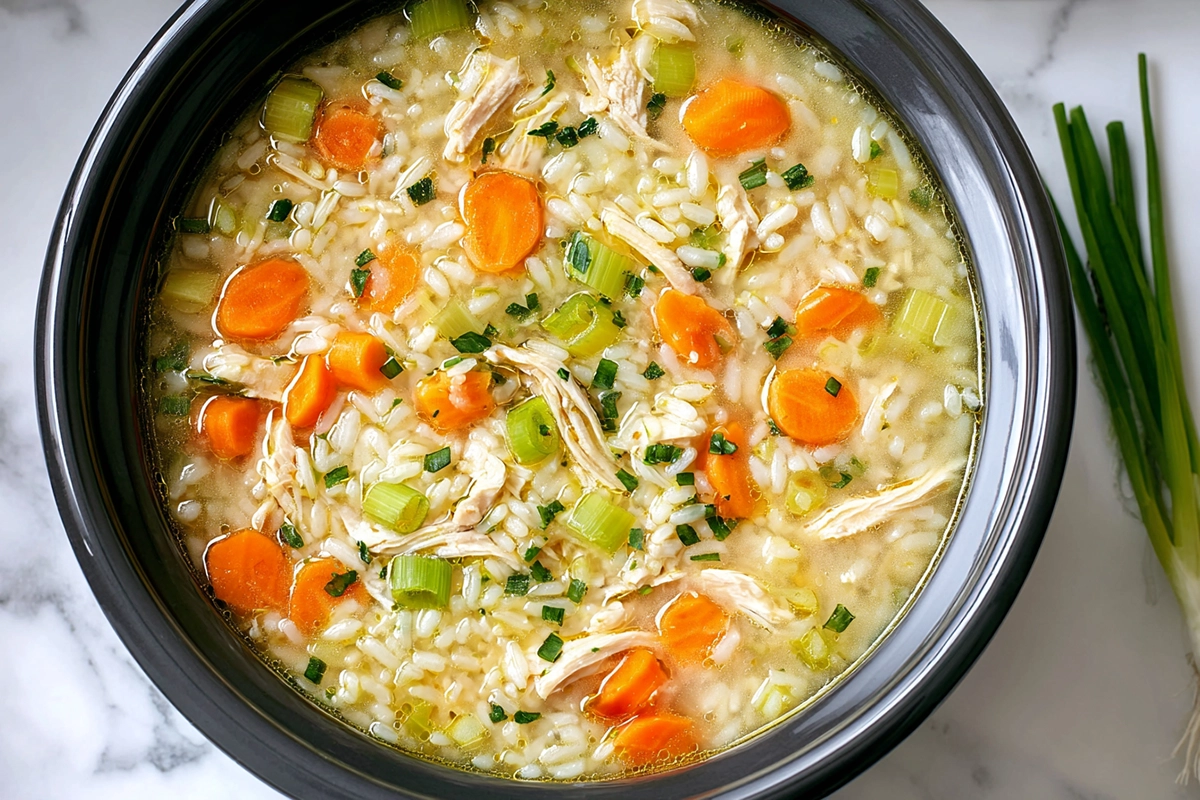 Crockpot Chicken and Rice Sou