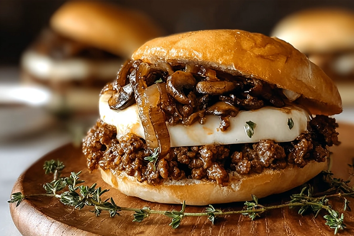 French Onion Beef Sloppy Joes