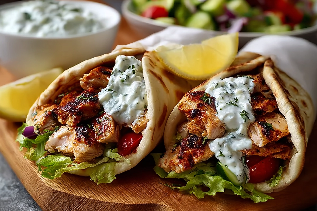 Mediterranean Chicken Gyros