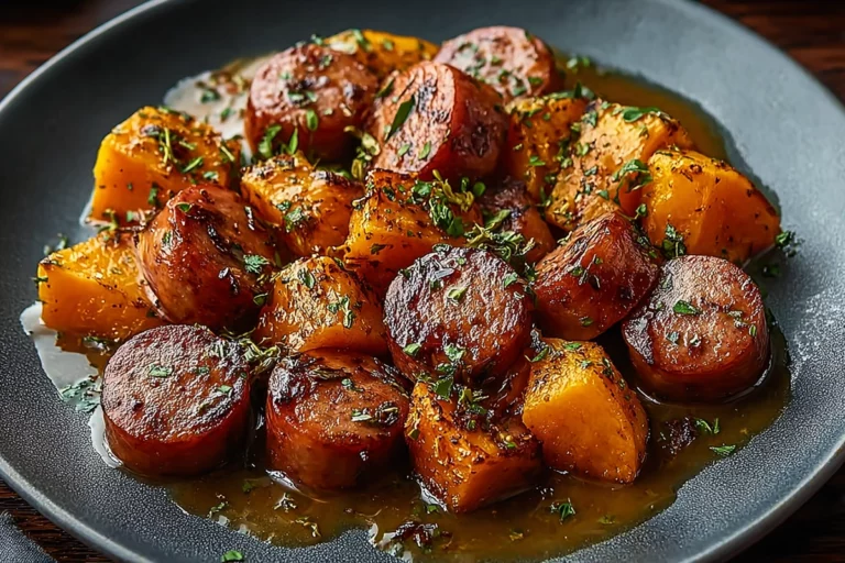 Sausage and Sweet Potatoes
