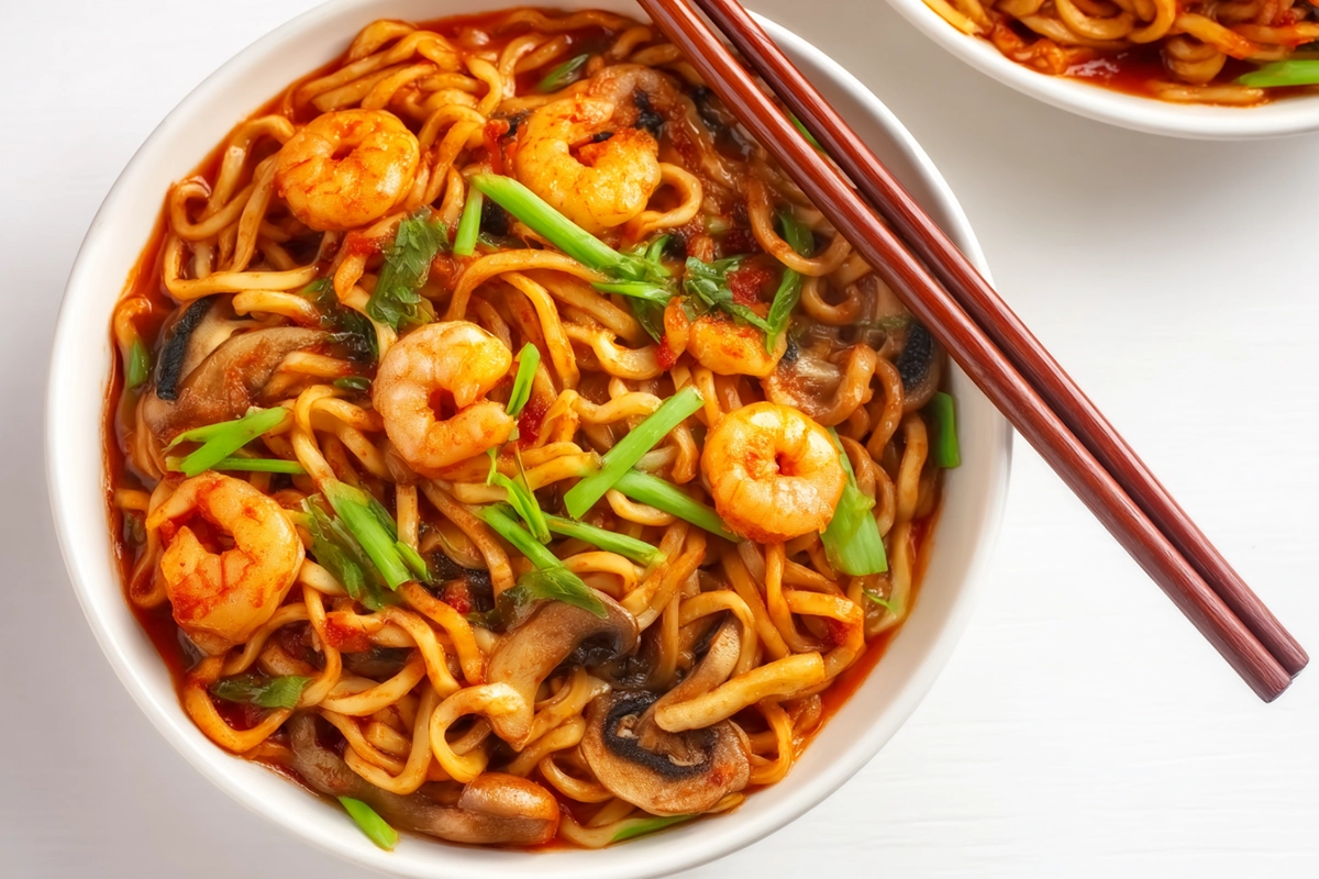 Stir Fries Udon Noodles