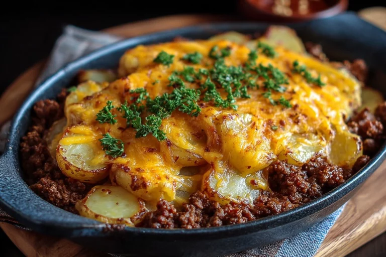 Cheesy Ground Beef and Potatoes