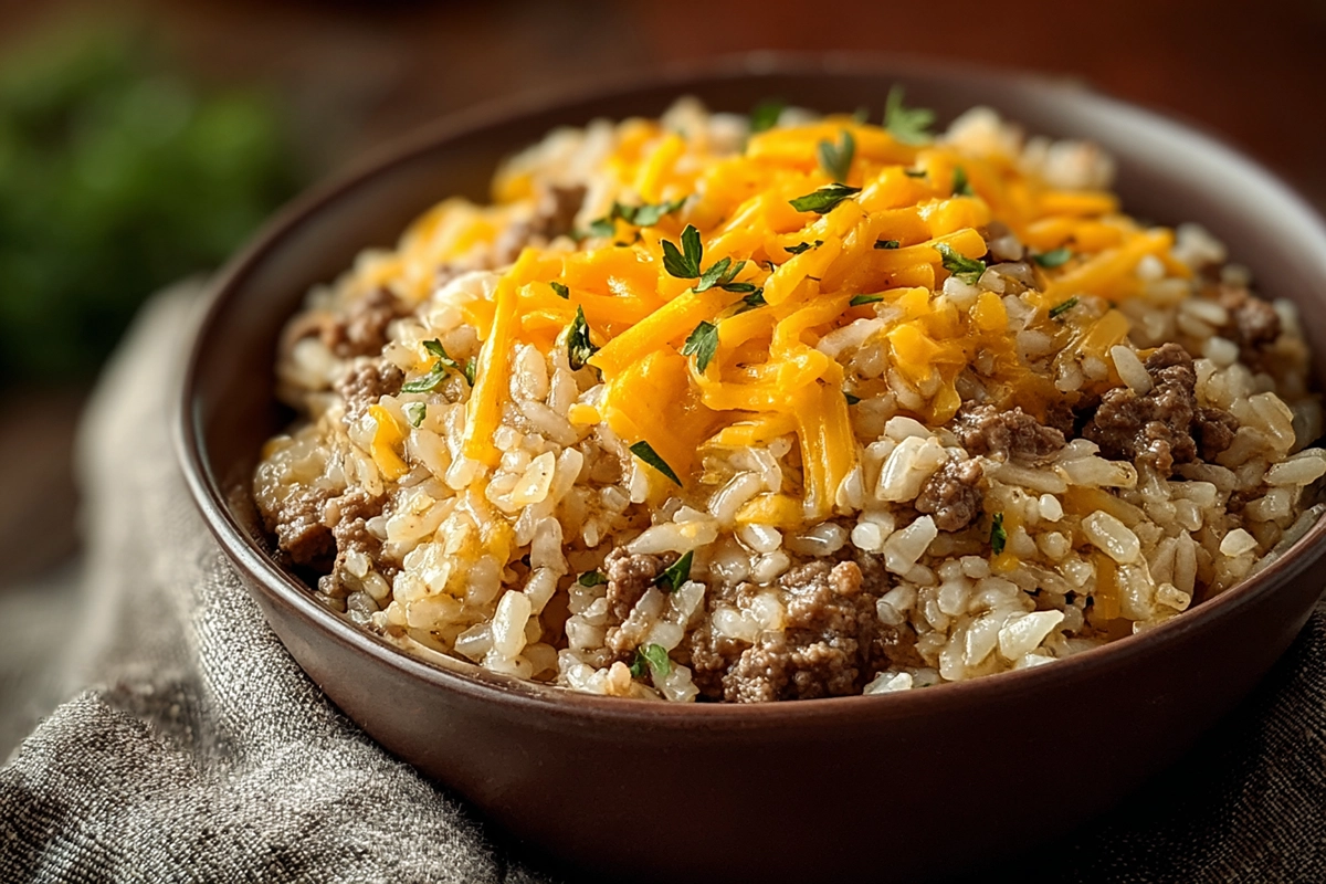 Cheesy Hamburger Rice Casserole: The Cozy Comfort Food You’ll Make Again and Again 5 Cheesy Hamburger Rice Casserol