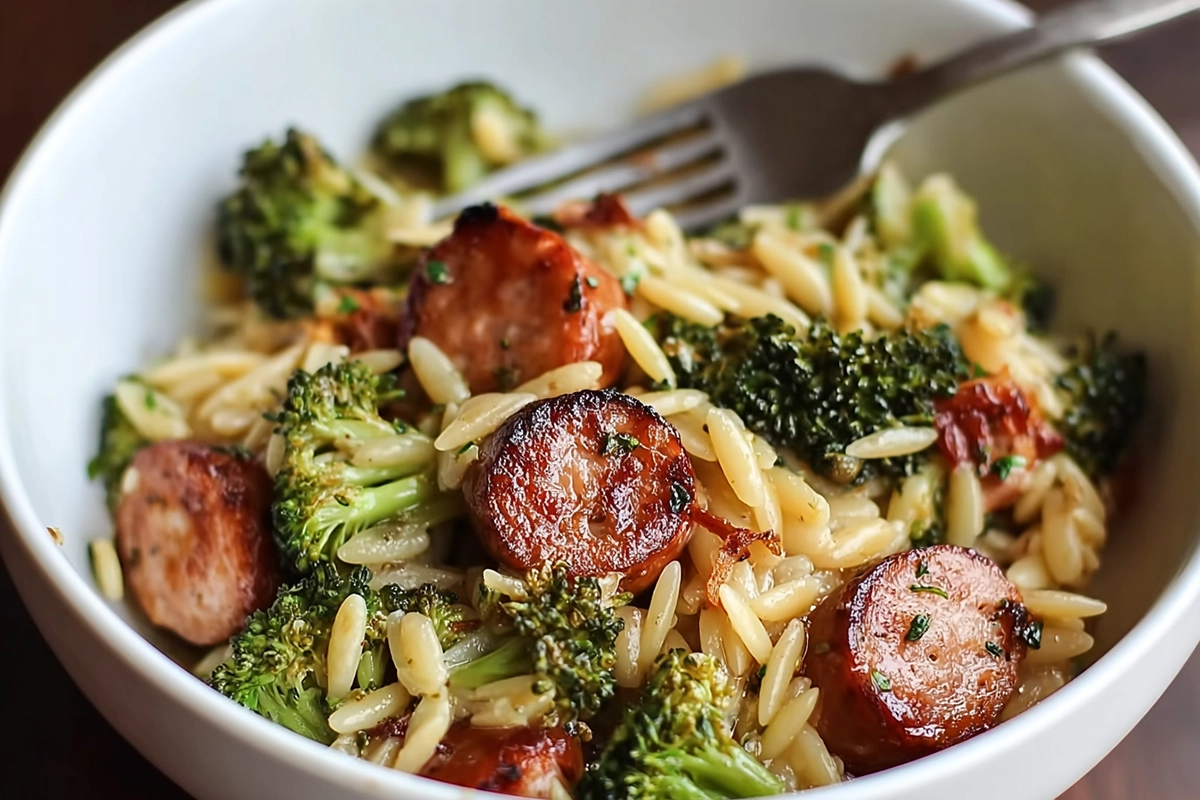 Chicken Sausage Broccoli Orzo