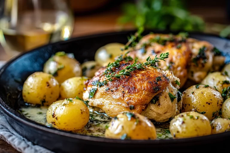 Creamy Garlic Chicken Gnocchi Skillet