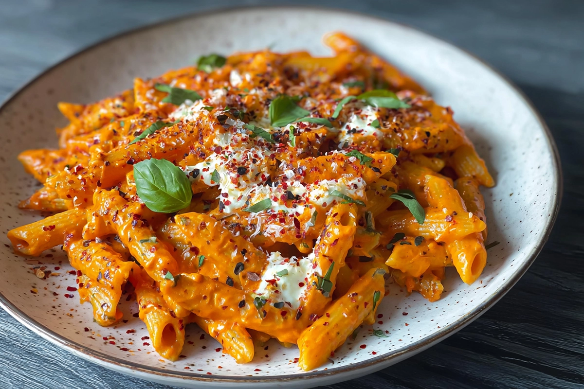 creamy tomato garlic pasta
