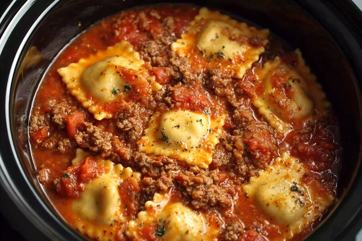 The Easiest Ever Crockpot Ravioli Lasagna for Busy Weeknights 5 Crockpot Ravioli Lasagn