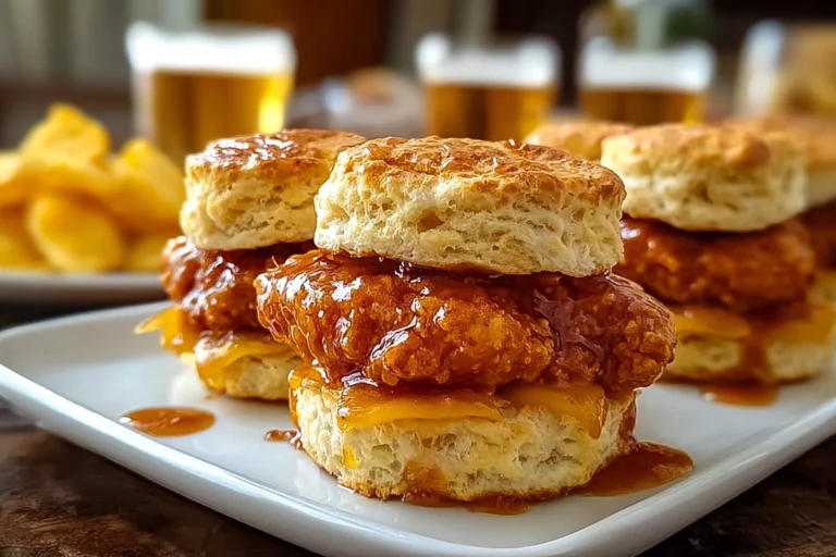 Hot Honey Chicken Biscuits