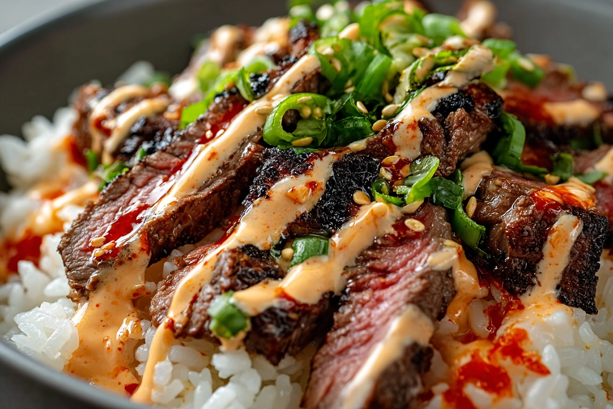 Korean BBQ Steak Rice Bowls