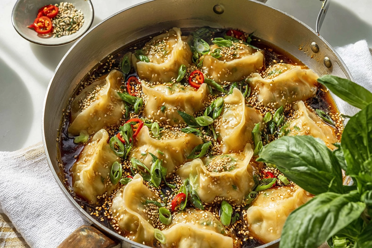 One Pan Dumpling Dinner: A Cozy 25-Minute Meal That’s Big on Flavor and Low on Cleanup 5 One Pan Dumpling Dinn