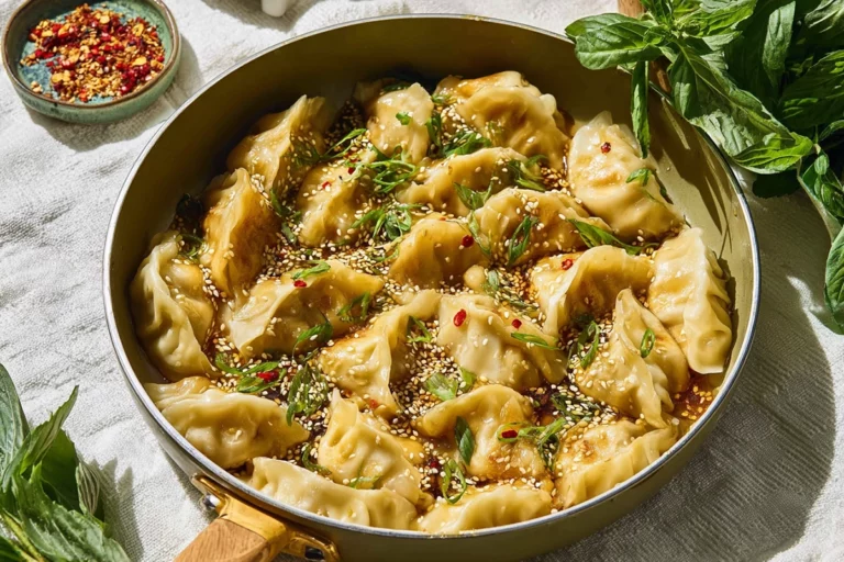 One Pan Dumpling Dinner