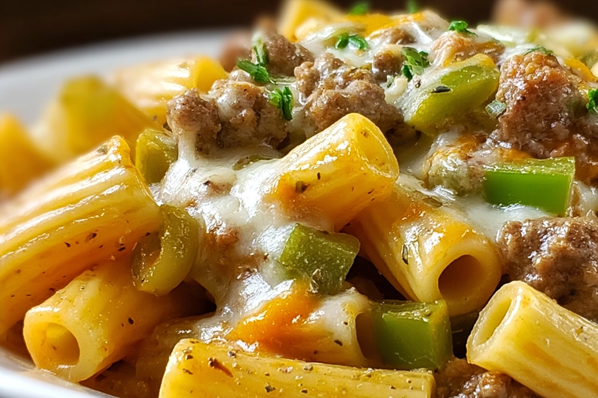 Philly Cheesesteak Pasta