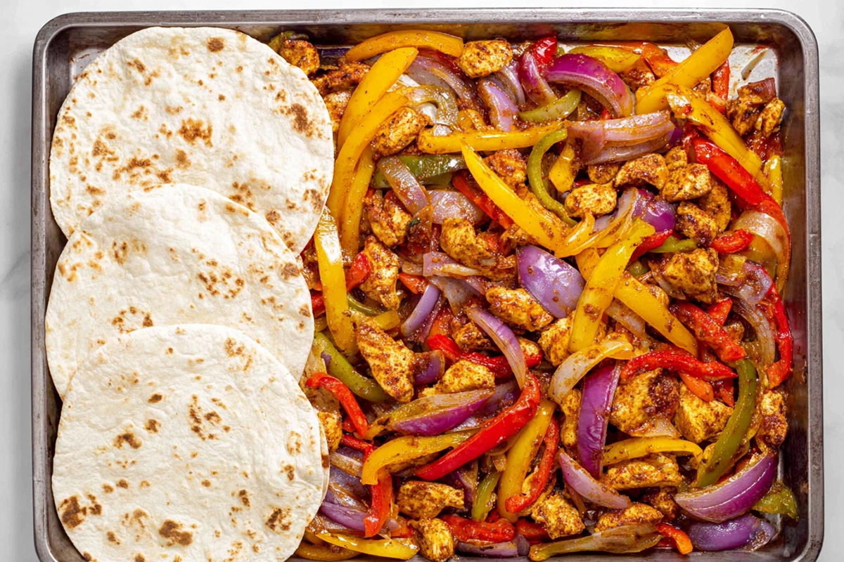 Sheet Pan Chicken Fajitas