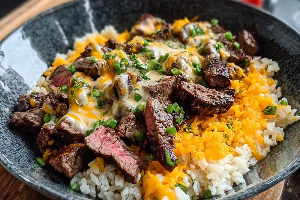 Steak Queso Rice