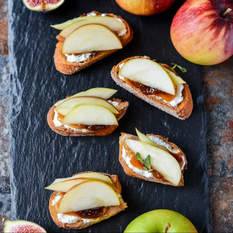 brie apple fig crostini platter