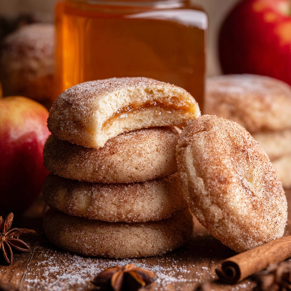 cheesecake stuffed snickerdoodles fall cookies