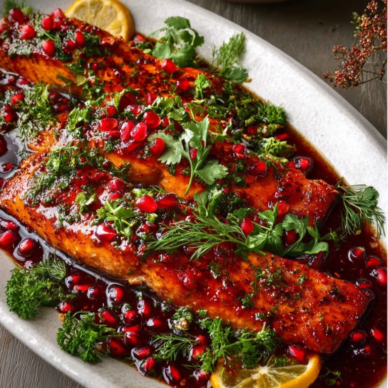 Christmas Salmon Recipe festive presentation
