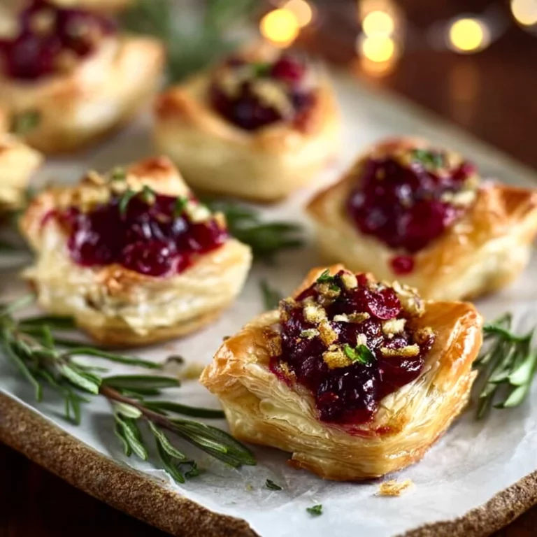 cranberry brie bites appetizer holiday platter
