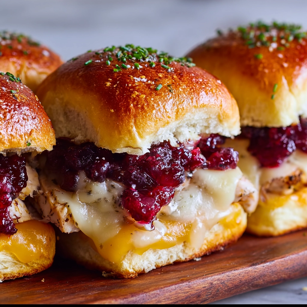 serving cranberry turkey sliders for holidays