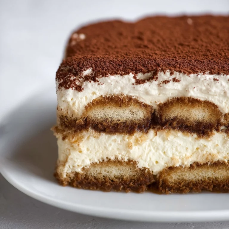 easy tiramisu layered dessert with cocoa dusting Filename: easy-tiramisu-featured.jpg