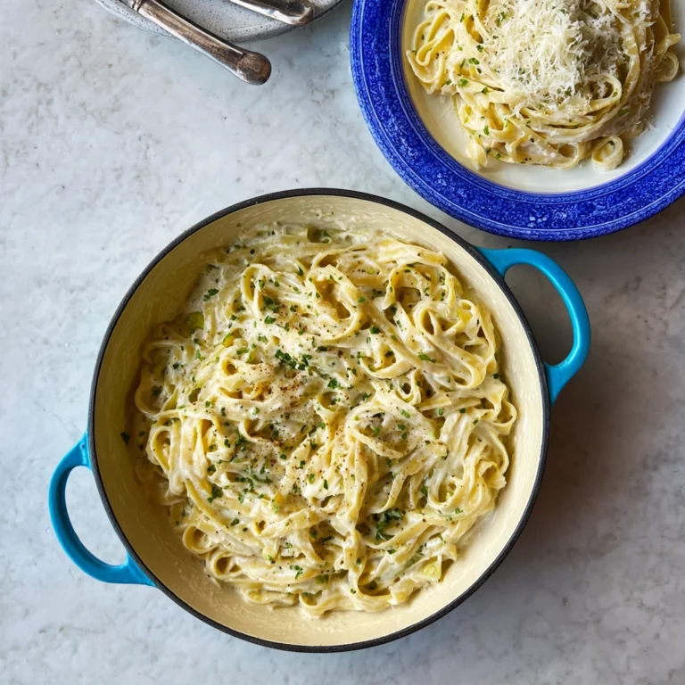 fettuccine alfredo pasta creamy bowl