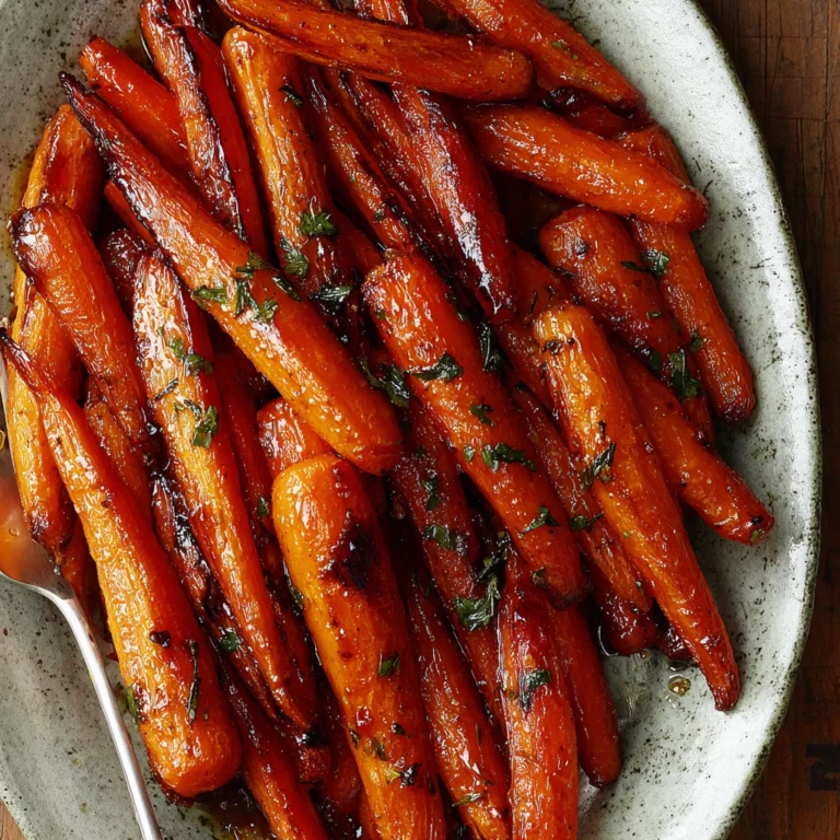 Honey Glazed Carrots Recipe on Rustic Table
