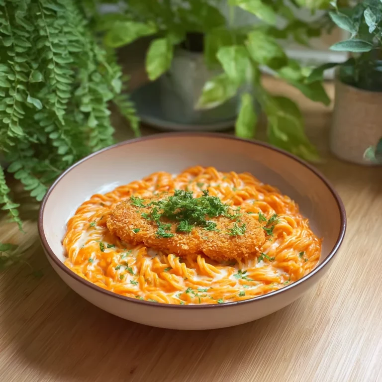 Italian pink sauce pasta in creamy tomato sauce