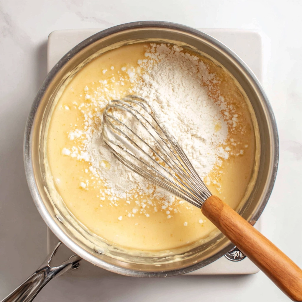 Creamy Scalloped Potatoes Recipe: The Ultimate Dinner Side for Any Occasion 5 making creamy sauce for scalloped potatoes