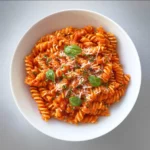 Spicy Tomato Pasta in Bowl