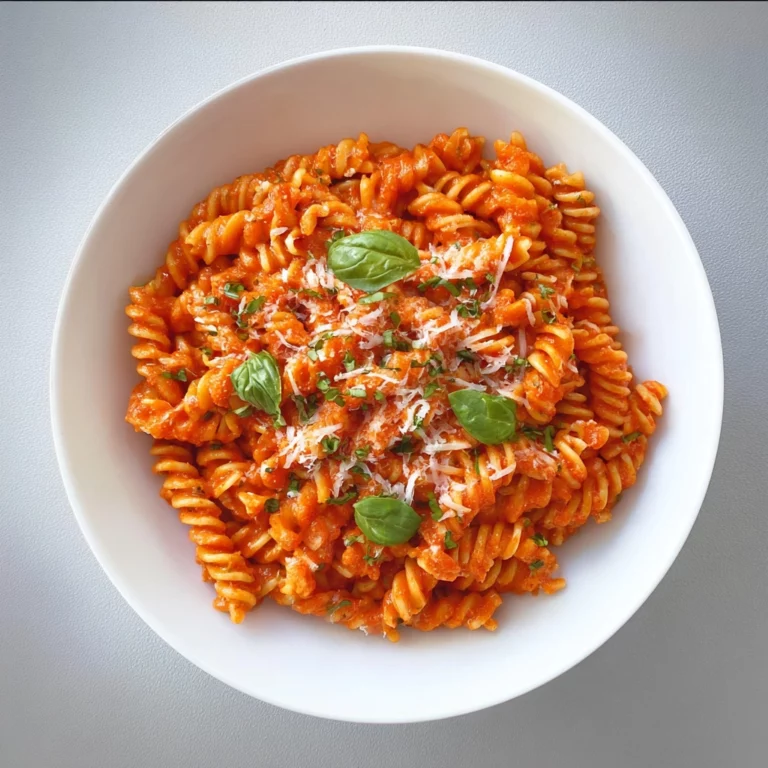 Spicy Tomato Pasta in Bowl