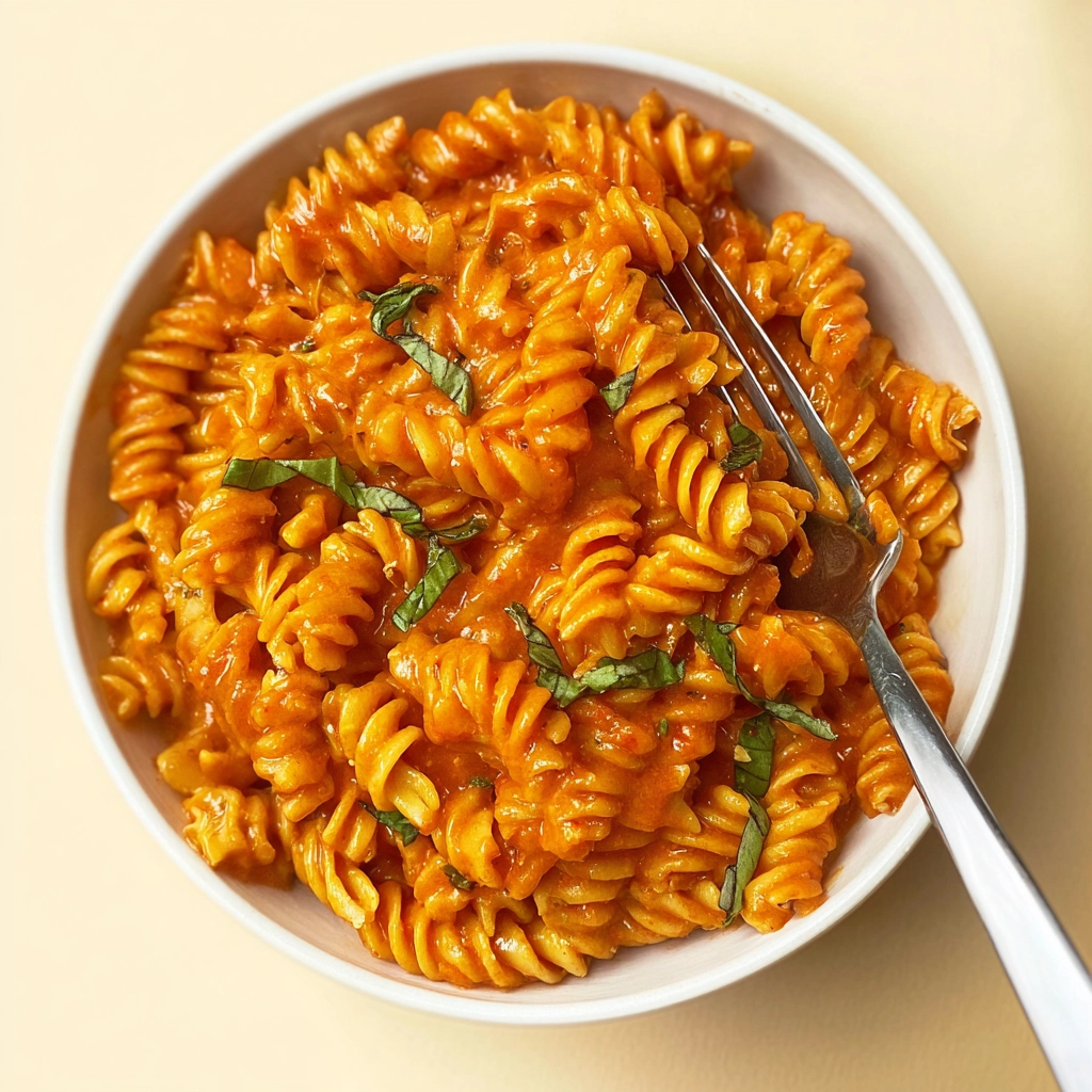 Serving Spicy Tomato Pasta