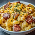 Cheesy Ranch Potatoes and Smoked Sausage