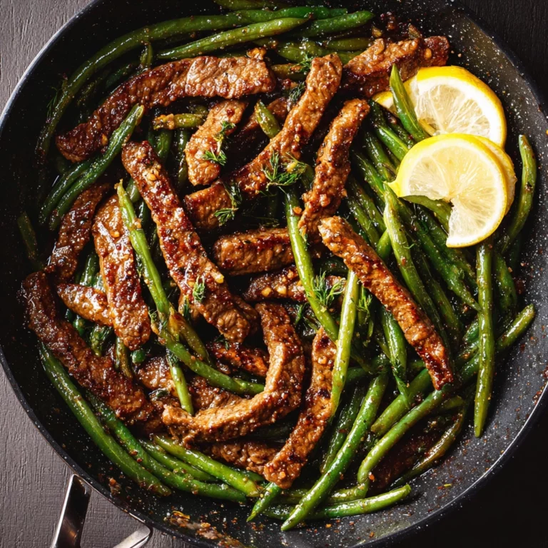Garlic Butter Steak and Green Beans