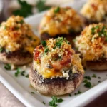 Garlic Parmesan Stuffed Mushrooms