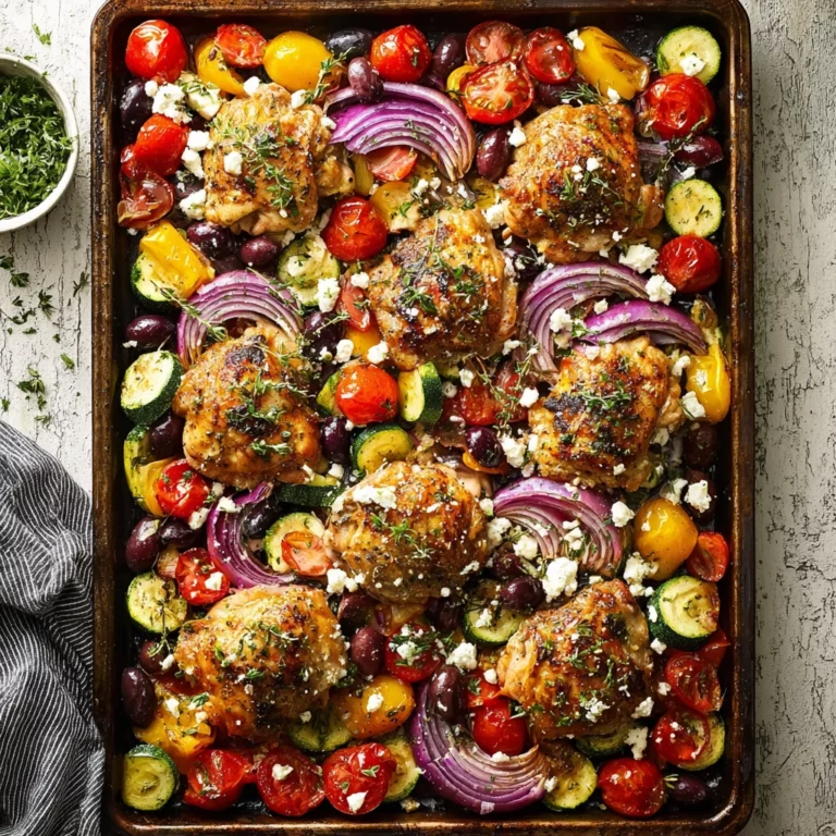 Greek sheet pan chicken