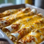 High-Protein Chicken Enchiladas with White Sauce