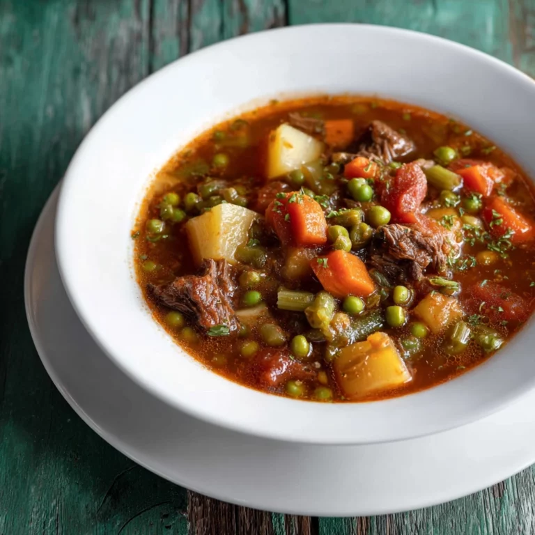 My Mom's Old Fashioned Vegetable Beef Soup