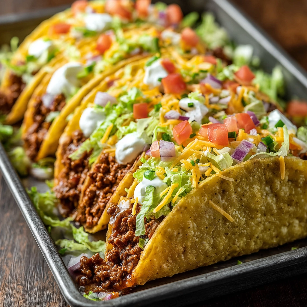 Oven-Baked Cheesy Tacos