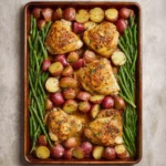 Parmesan Crusted Chicken Sheet Pan Dinner