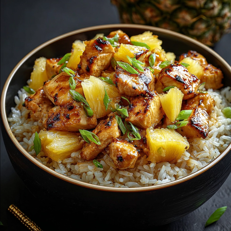 Sweet and Savory Pineapple Chicken and Rice