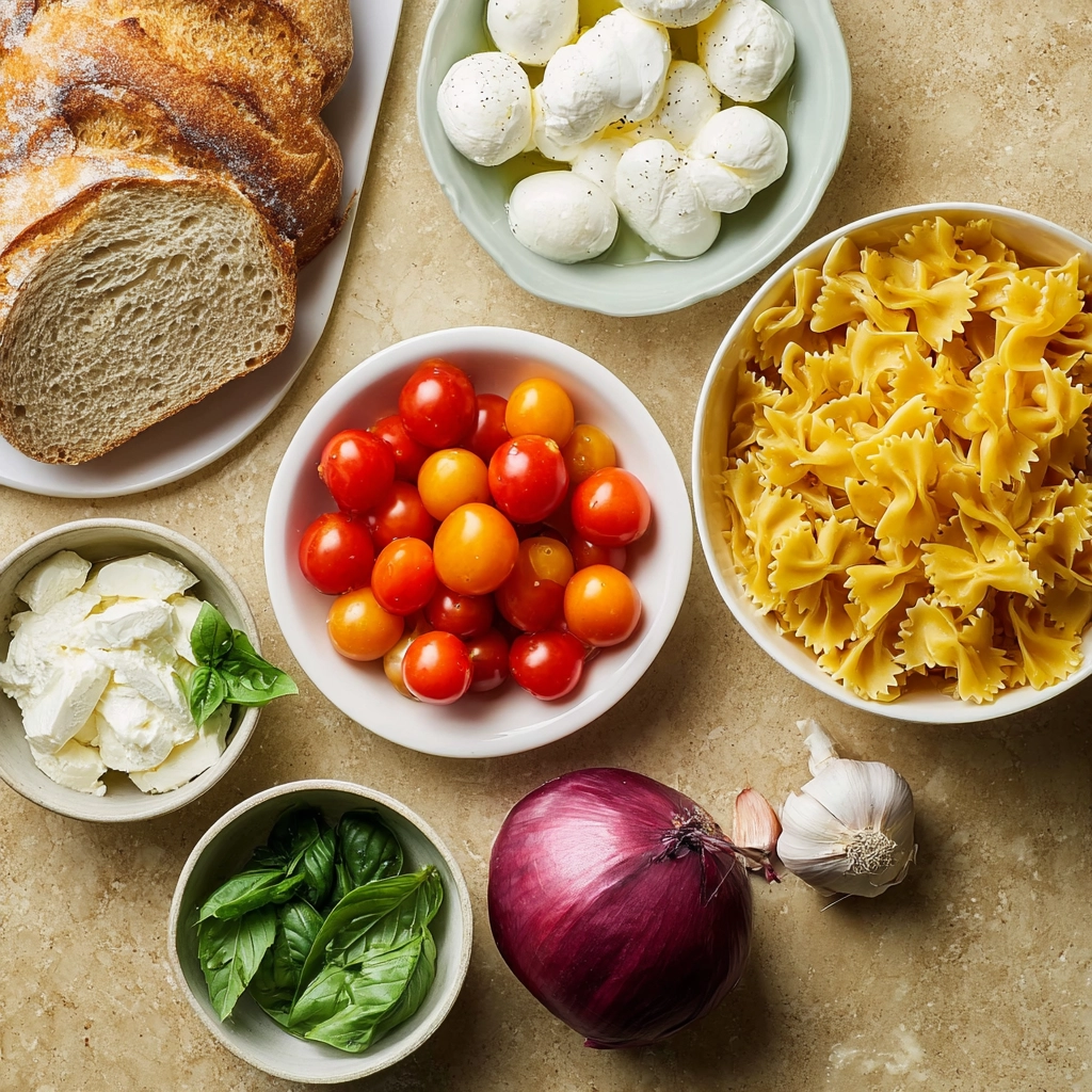 Bruschetta Pasta Salad: The Ultimate Cold Pasta Salad for Summer 5 bruschetta pasta salad Ingredients