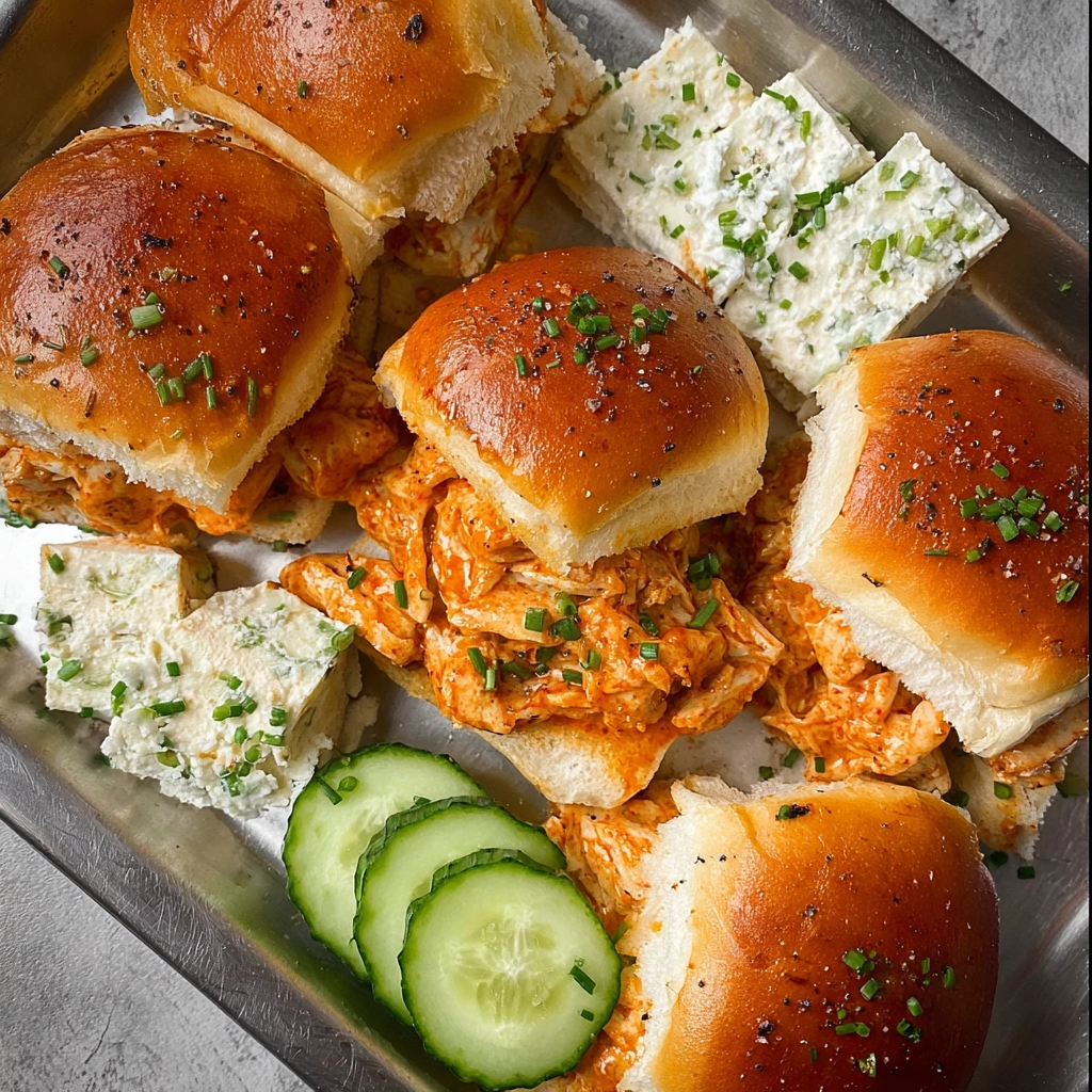 buffalo chicken sliders