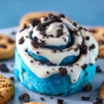 cookie monster cinnamon rolls